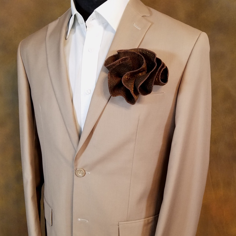 Antonio Ricci 2in1 White 100 Silk Pouf Pocket Square