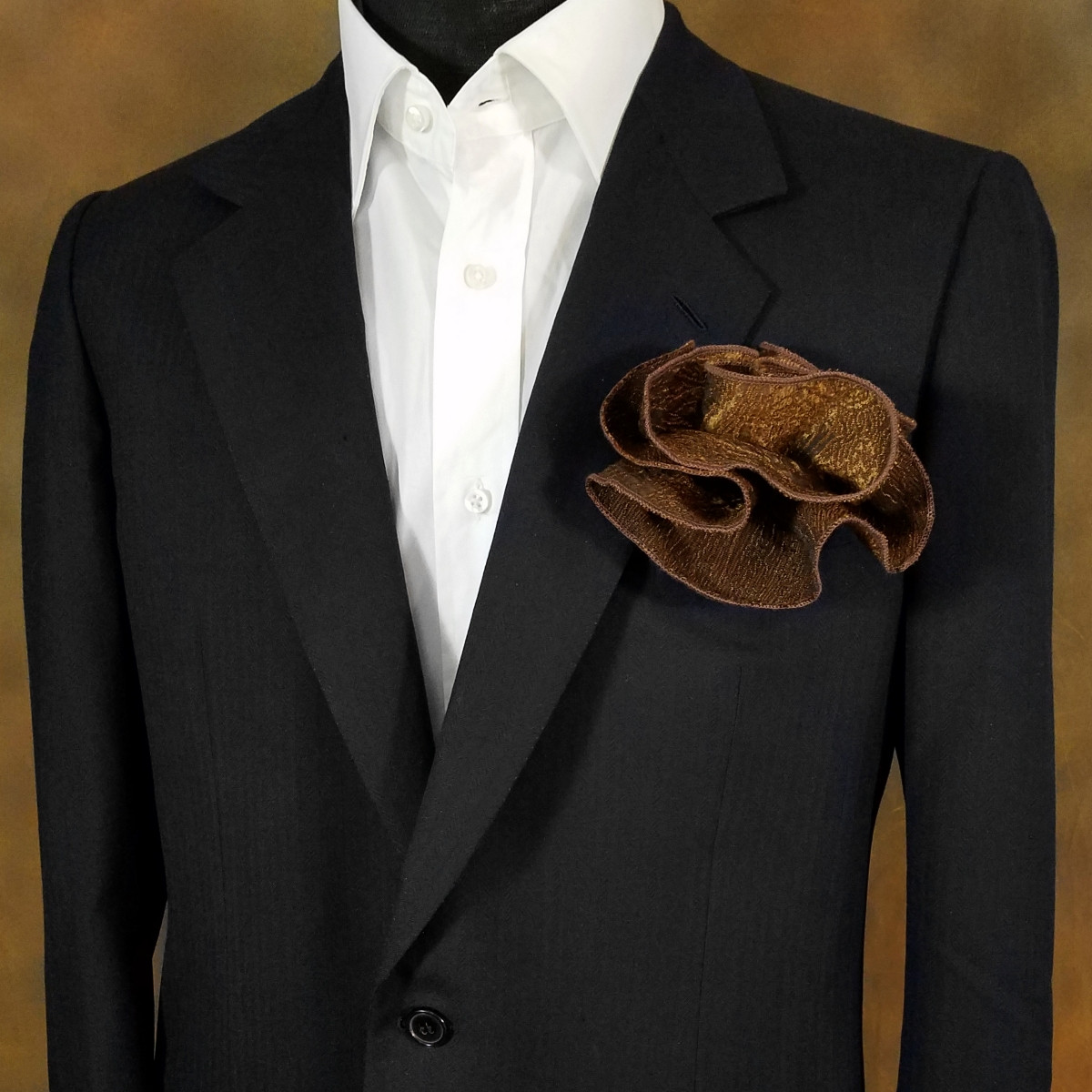 Antonio Ricci 2in1 White 100 Silk Pouf Pocket Square