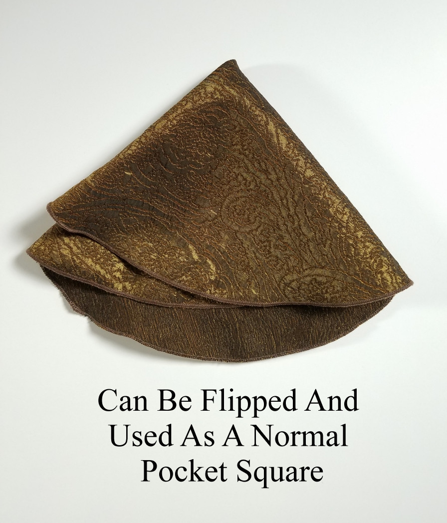 Antonio Ricci 2in1 White 100 Silk Pouf Pocket Square