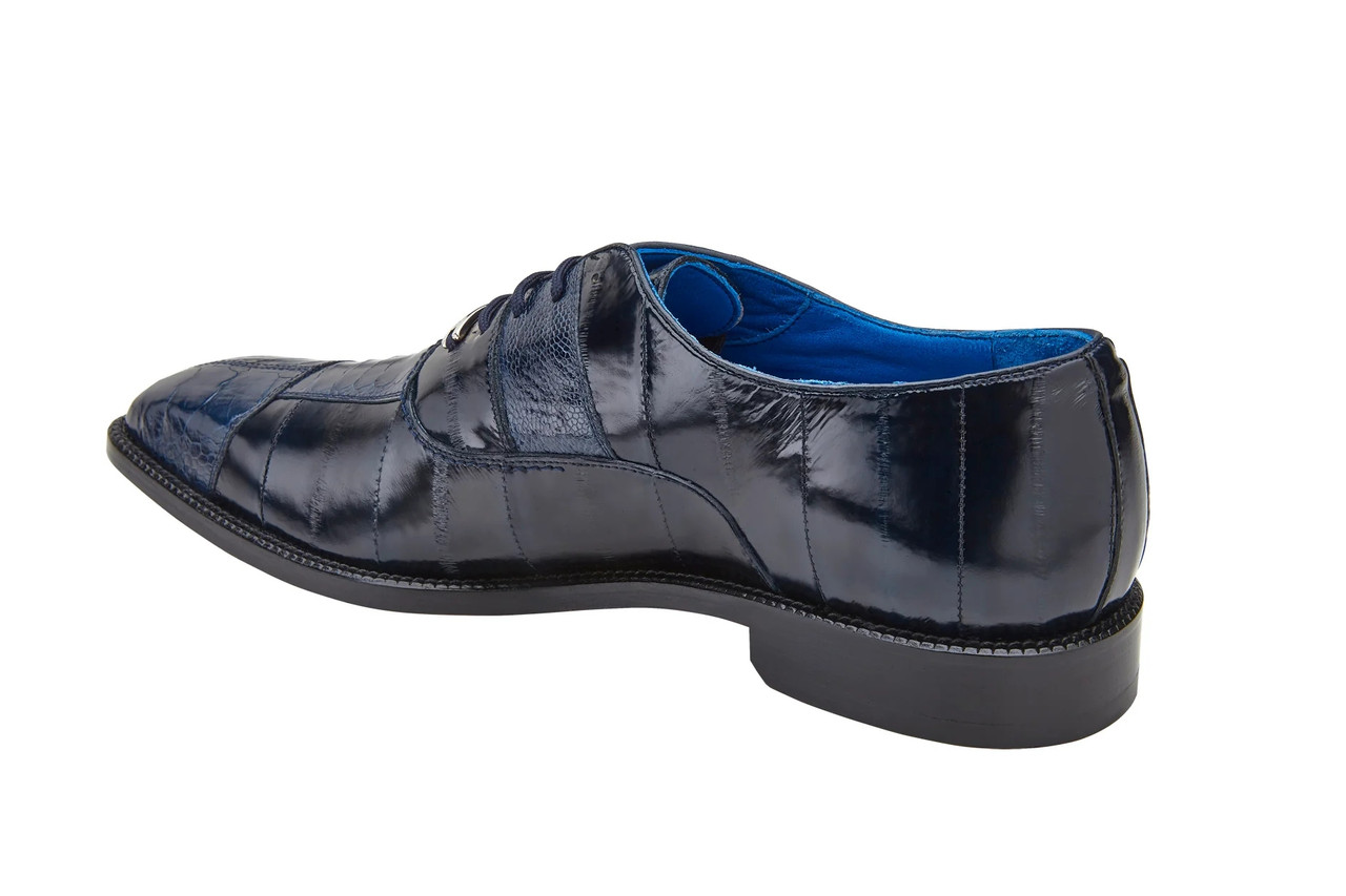 Belvedere Alexander - Navy Genuine Ostrich Leather Shoe