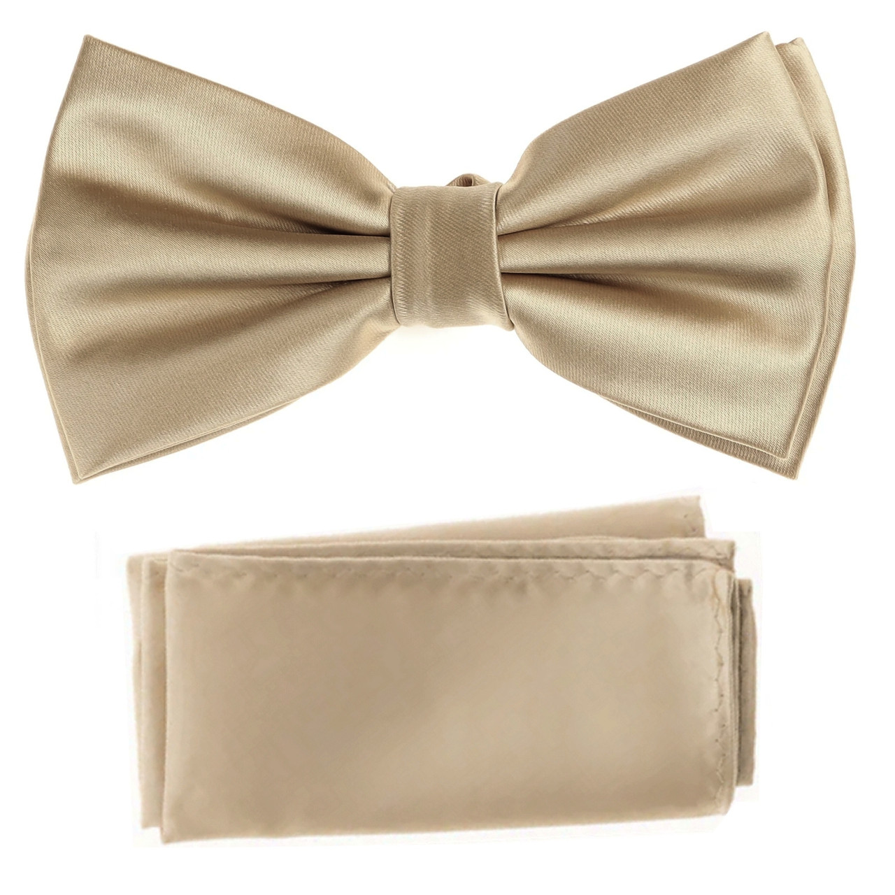 champagne coloured bow tie