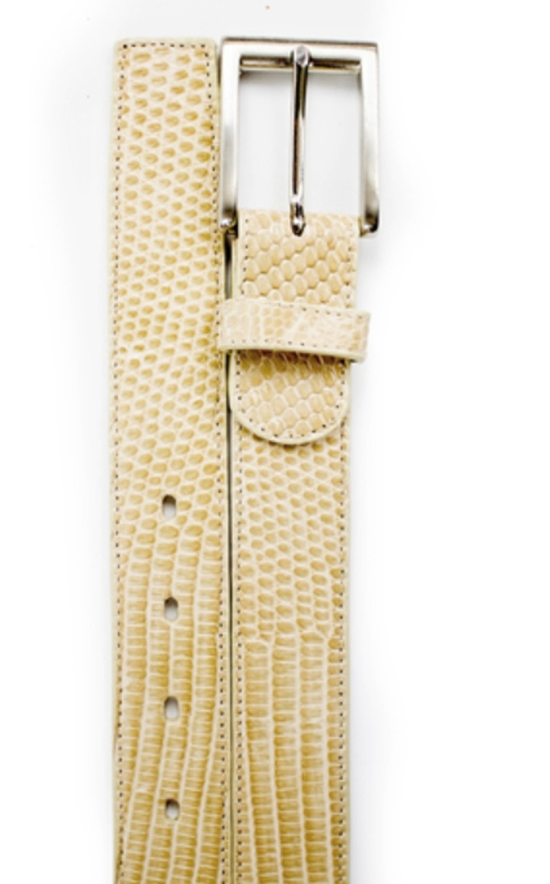 Belvedere Genuine Lizard Skin Dress Belt