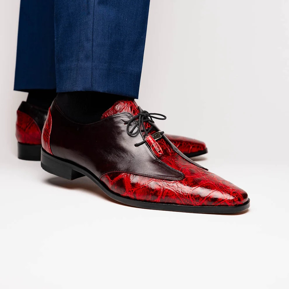 Marco Di Milano Silvio Belt Purple Leather Loafer