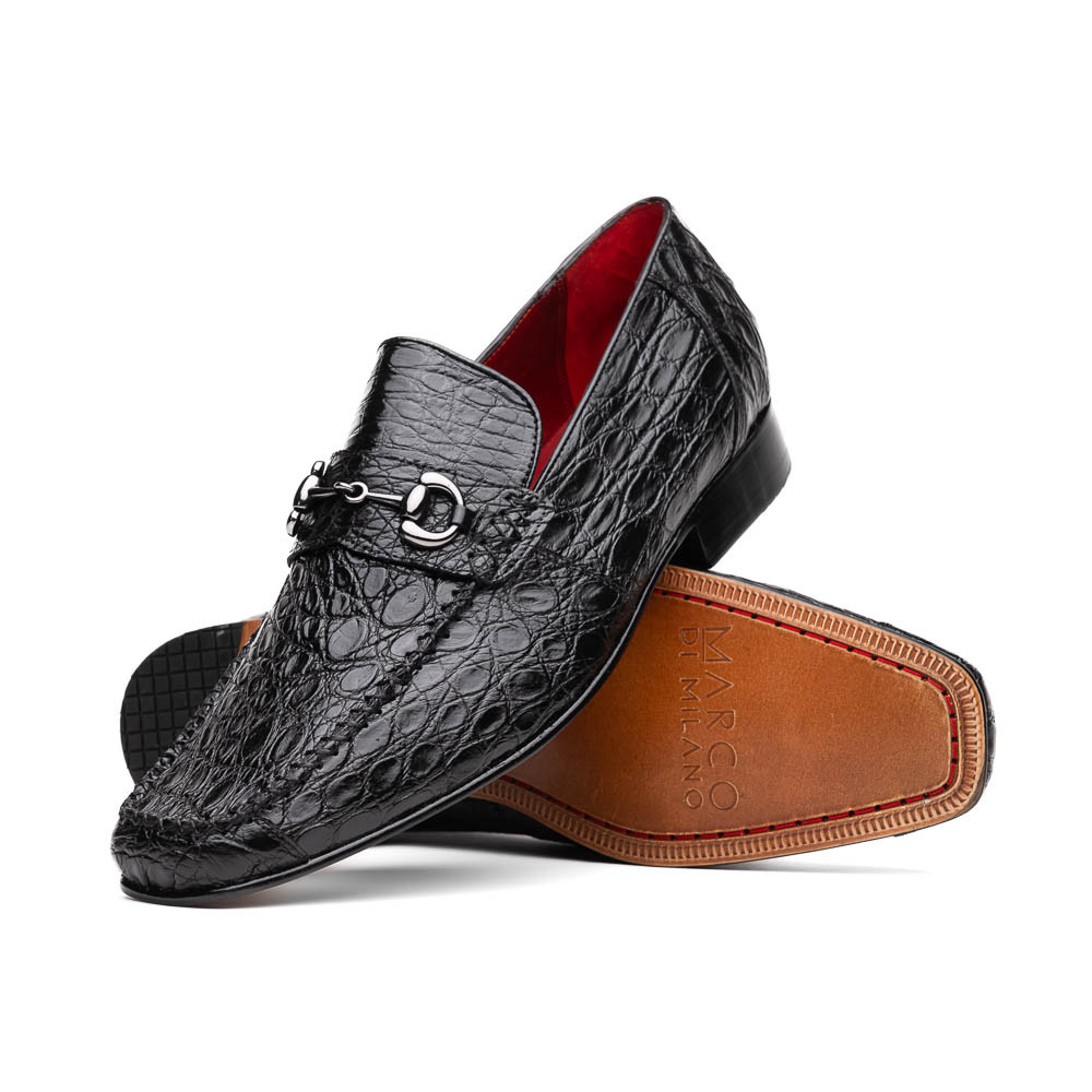 Marco di Milano Genuine Caiman Crocodile Horse Bit Loafer  display picture 3