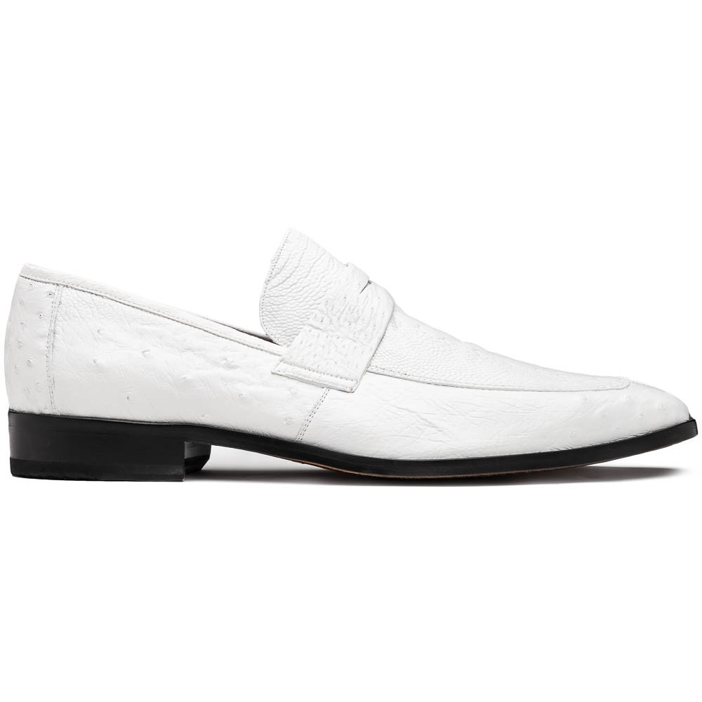 Ferrini Smooth Ostrich Checkbook Luxury Loafer
