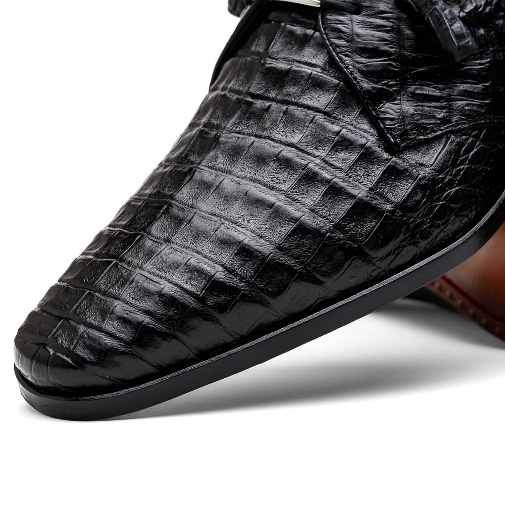 Remo Gray men's driving mocs shoes genuine Caiman crocodile slip-ons