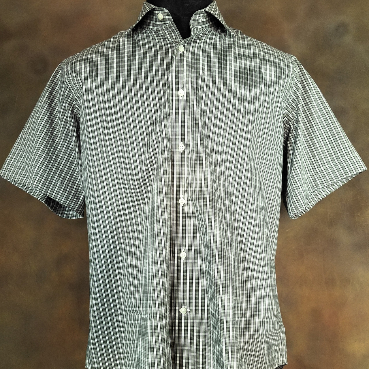 Leonardo Valenti 100% Cotton Short Sleeve Sports Shirt