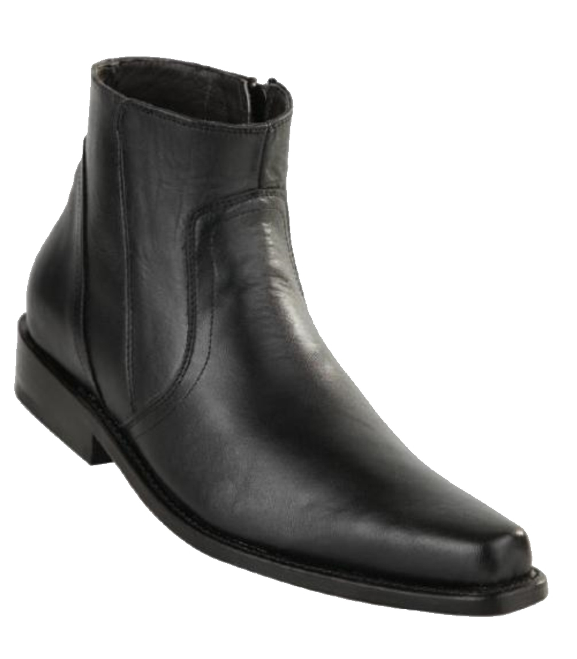 Original Michel Boot Co. Nappa Leather Side Zip Snub Toe Ankle Boot ...