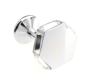 Crystal Hexagon Swarovski® Crystal Cufflinks (V-CF-C630C-S) Crystal Hexagon Swarovski® Crystal Cufflinks (V-CF-C630C-S)