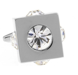 Diamond Cubed Crystal Cufflinks (V-CF-C61030C-S) Diamond Cubed Crystal Cufflinks (V-CF-C61030C-S)