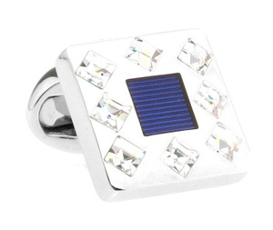 Diamond Swarovski® Crystals with Blue Enamel Cufflinks (V-CF-C51210BL-C) Diamond Swarovski® Crystals with Blue Enamel Cufflinks (V-CF-C51210BL-C)