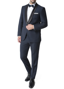 Paul Betenly Shawl Collar with Flat Front Slacks Tuxedo - Slim Fit Paul Betenly Shawl Collar with Flat Front Slacks Tuxedo - Slim Fit