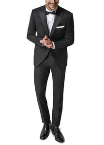 Paul Betenly Peak Lapel with Flat Front Slacks Tuxedo - Slim Fit Paul Betenly Peak Lapel with Flat Front Slacks Tuxedo - Slim Fit