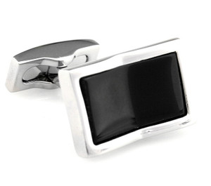 Rectangular Black Onyx Cufflinks (V-CF-G9177B) Rectangular Black Onyx Cufflinks (V-CF-G9177B)