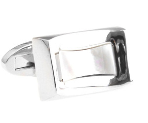 Mother of Pearl Insert Cufflinks (V-CF-G8054-S) Mother of Pearl Insert Cufflinks (V-CF-G8054-S)