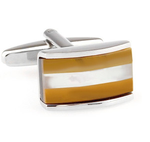 Tan Cat's Eye & Mother of Pearl Cufflinks (V-CF-G66498BRM) Tan Cat's Eye & Mother of Pearl Cufflinks (V-CF-G66498BRM)
