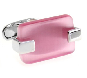 Large Pink Cat's Eye Cufflinks (V-CF-56306P-S) Large Pink Cat's Eye Cufflinks (V-CF-56306P-S)