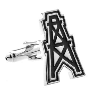 Oil Derrick Oilers Cufflinks (V-CF-E52939-S) Oil Derrick Oilers Cufflinks (V-CF-E52939-S)