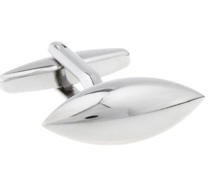 Large Elongated Silver Cufflinks (V-CF-M63896S) Large Elongated Silver Cufflinks (V-CF-M63896S)