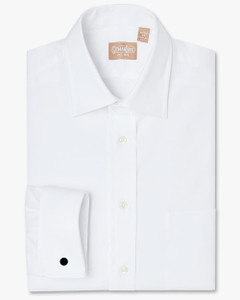 Gitman Bros. 100% White Pinpoint Cotton 