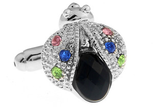 Crystal Bug Cufflinks (V-CF-C7240-S) Crystal Bug Cufflinks (V-CF-C7240-S)
