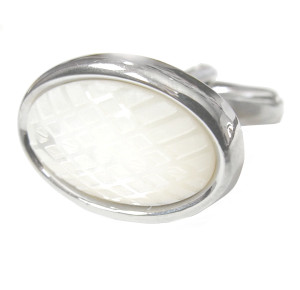 Laser Engraved Mother of Pearl Cufflinks (V-CF-G60656) Laser Engraved Mother of Pearl Cufflinks (V-CF-G60656)