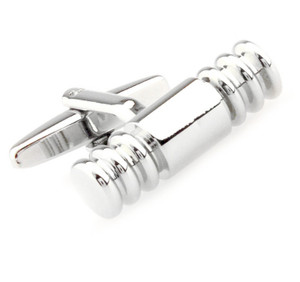 Long Silver Cylinder Cufflinks (V-CF-M50255S) Long Silver Cylinder Cufflinks (V-CF-M50255S)