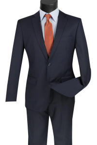 Vinci 2-Button Navy Classic Suit - Slim Fit Vinci 2-Button Navy Classic Suit - Slim Fit