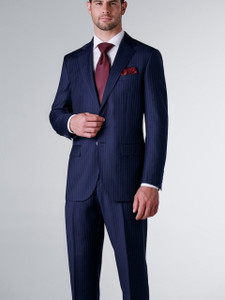 MaxDavoli 2-Button Super 150's Wool Pinstripe Suit MaxDavoli 2-Button Super 150's Wool Pinstripe Suit