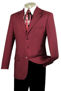 Lucci 3-Button Burgundy Blazer Lucci 3-Button Burgundy Blazer