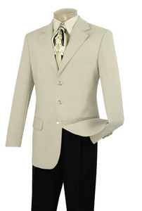 Lucci 3-Button Budget Ivory Blazer Lucci 3-Button Budget Ivory Blazer
