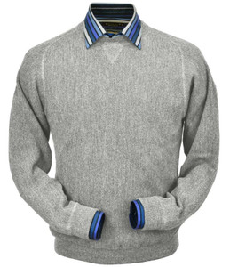 Peru Unlimited Baby Alpaca and Wool Sweatshirt Sweater - Light Grey Peru Unlimited Baby Alpaca and Wool Sweatshirt Sweater - Light Grey