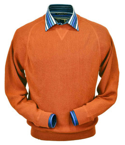 Peru Unlimited Baby Alpaca and Wool Sweatshirt Sweater - Orange Peru Unlimited Baby Alpaca and Wool Sweatshirt Sweater - Orange