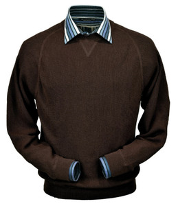 Peru Unlimited Baby Alpaca and Wool Sweatshirt Sweater - Dark Brown    Peru Unlimited Baby Alpaca and Wool Sweatshirt Sweater - Dark Brown