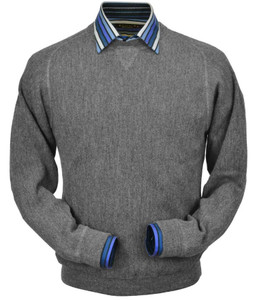 Peru Unlimited Baby Alpaca and Wool Sweatshirt Sweater - Sky Grey Peru Unlimited Baby Alpaca and Wool Sweatshirt Sweater - Sky Grey