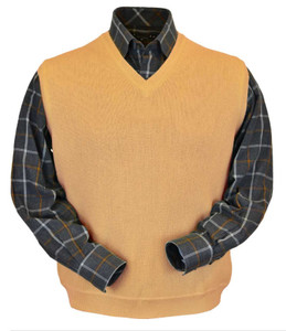 Peru Unlimited Baby Alpaca and Wool Vest - Melon  Peru Unlimited Baby Alpaca and Wool Vest - Melon