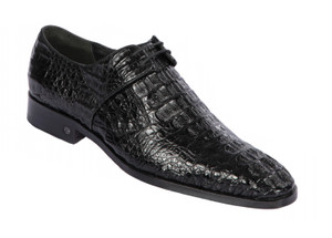 Lombardy - Genuine Caiman Croc Hornback Dress Shoe - Black Lombardy - Genuine Caiman Croc Hornback Dress Shoe - Black