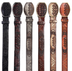 Los Altos Genuine Caiman Belly Western Fashion Belt Los Altos Genuine Caiman Belly Western Fashion Belt