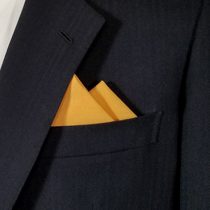 Melon 100% Cotton Pre-Folded Pocket Square Handkerchief Insert - 2 Point Melon 100% Cotton Pre-Folded Pocket Square Handkerchief Insert - 2 Point