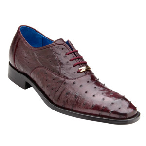 Belvedere 100% Genuine Ostrich Quill Dress Shoe - Burgundy Belvedere 100% Genuine Ostrich Quill Dress Shoe - Burgundy