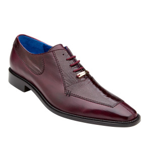 Belvedere Genuine Ostrich Leg and Italian Leather - Burgundy Belvedere Genuine Ostrich Leg and Italian Leather - Burgundy