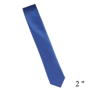 Antonia 100% Silk Pin Dot Weave Skinny Necktie - Rich Blue Antonia 100% Silk Pin Dot Weave Skinny Necktie - Rich Blue