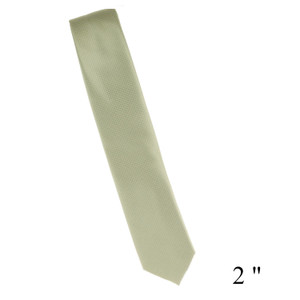 Antonia 100% Silk Pin Dot Weave Skinny Necktie - Light Olive Antonia 100% Silk Pin Dot Weave Skinny Necktie - Light Olive