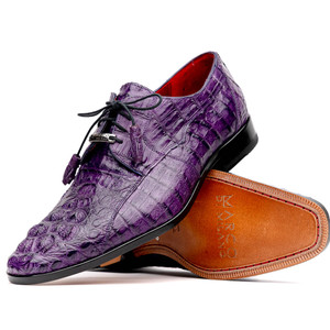 Marco di Milano Genuine Caiman Crocodile Dress Tie Shoe - Purple Marco di Milano Genuine Caiman Crocodile Dress Tie Shoe - Purple