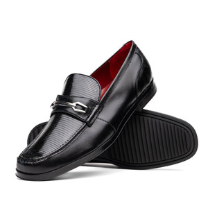 Marco di Milano Genuine Lizard & Calf Leather Comfort Loafer - Black Marco di Milano Genuine Lizard & Calf Leather Comfort Loafer - Black