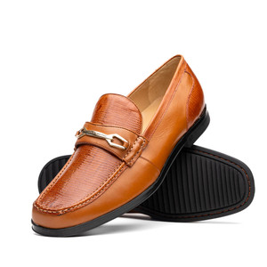 Marco di Milano Genuine Lizard & Calf Leather Comfort Loafer - Honey Marco di Milano Genuine Lizard & Calf Leather Comfort Loafer - Honey