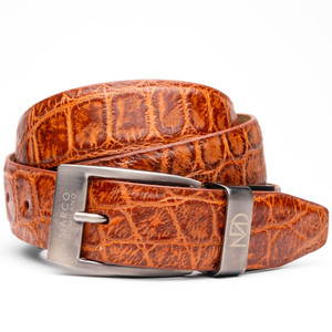 Marco di Milano Genuine Alligator Dress Belt - Antique Honey Marco di Milano Genuine Alligator Dress Belt - Antique Honey
