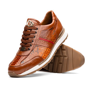 Marco di Milano Genuine Python and Calf Leather Sneaker - Honey Marco di Milano Genuine Python and Calf Leather Sneaker - Honey