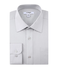 A-llego Easy-Care Slim Fit with Stretch Dress Shirt - Grey A-llego Easy-Care Slim Fit with Stretch Dress Shirt - Grey