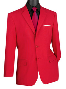 Clearance: Lucci 2-Button Red Slim Fit Blazer Clearance: Lucci 2-Button Red Slim Fit Blazer